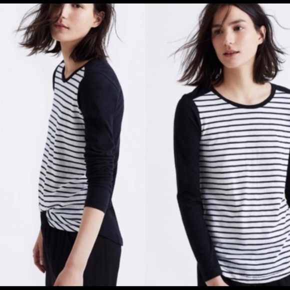 Madewell Tops - Madewell Striped Whisper Cotton Tee